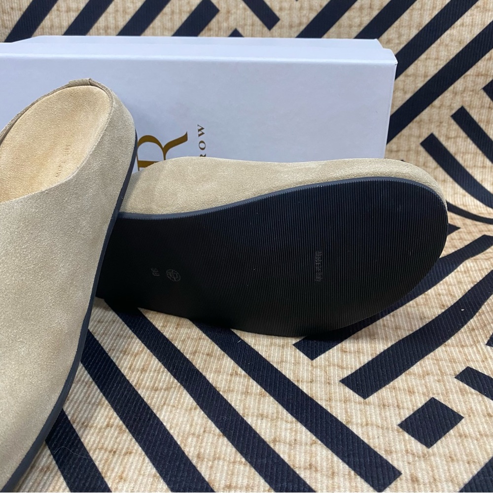 The Row Tan Suede Slip-On Shoes - Picture 4 of 5